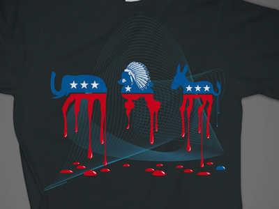 Party Drips american animals illustration political