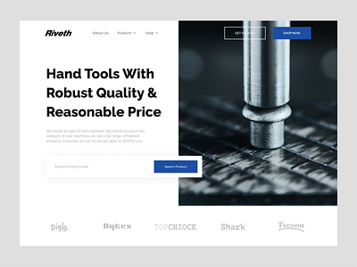 Riveth - B2B Industrial Landing Page