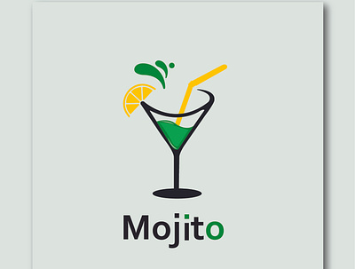 Mojito Logo concept design bar drinks flat design graphic design juice lemon logo logo concept mojito trending vector