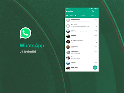 WhatsApp UI Rebuild design figma typography ui ux