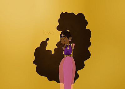 Lẹwa africa african character design concept art digital painting graphic design illustration illustrator nubian photoshop princess