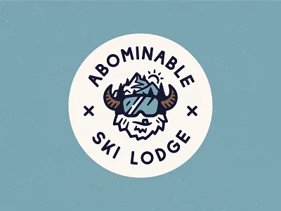 Abominable Ski Lodge abominable branding character colorado goggles identity lodge logo mountain mountains nashville restaurant sasquatch ski snow snowboard vector weekly challenge yeti