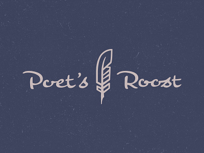 Poet's Roost branding cafe logo coffee shop coffee shop logo creative cafe creativity espresso feather handdrawn logo designer nashville old world pen poet quill restaurant logo roost weekly logo challenge writer writers