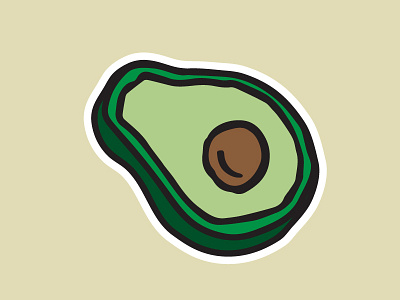 Avocado austin avocado food fun mug pen stickermule stickers summer