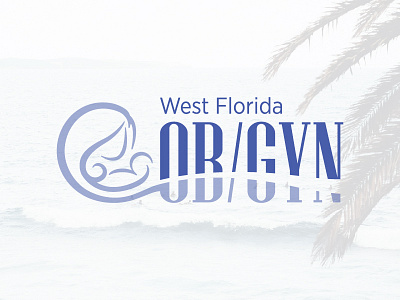 West Florida OB/GYN branding child elegant florida health logo medical relaxed spa water wellness woman