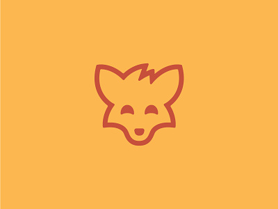 Fox Logo animal cute dog fox foxwell friendly geometric logo minimal nashville smart smile