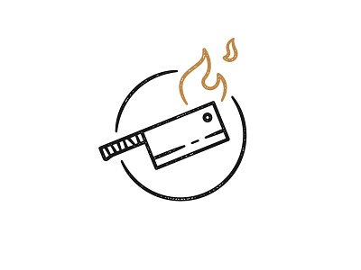 Seeking: team name austin branding chef fire food truck football icon illustration knife logo nashville resturant simple texture vector