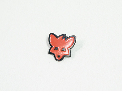 Foxy Pin animal branding design enamel enamelpin fox foxy icon identity lapel lapelpin logo nashville pin simple smile