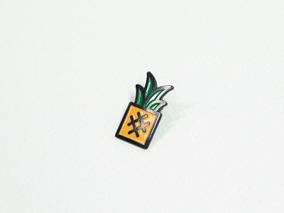 Pineapple pin austin beach branding california enamel enamelpin food fruit geometric hawaii icon illustration lapel lapelpin nashville ocean pin pineapple simple tropical