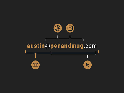 Simplify accounts austin brand brand agency branding coffee consistency email good and simple icons identity infographic mug nashville pen simple simplify social media ux
