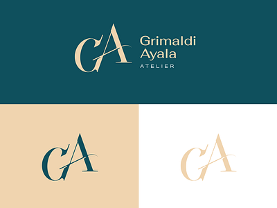 Grimaldi Ayala Atelier logo branding graphic design logo