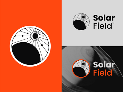 Solar Field logo design (BreakfastBriefs #005) branding graphic design logo nasa space vector
