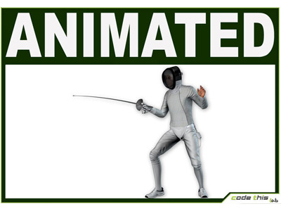 3D Model: White Fencer Cg 3d 3d model character computer graphics epee fencing foil human man model sabre sport