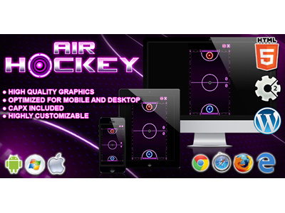 HTML5 Game: Air Hockey air hockey game hockey physics game sport game
