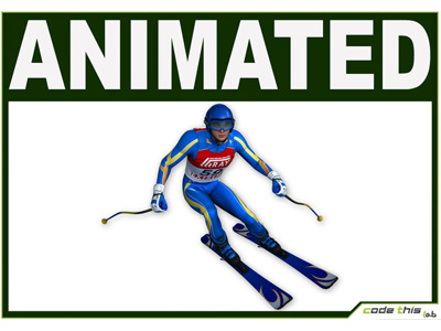 3D Models: White Skier Cg 3d 3d model computer graphics downhill ski skier winter sports