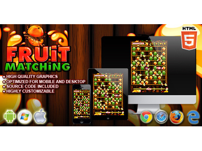 HTML5 Games: Fruit Matching color match fruit match game matching puzzle game