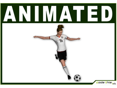 3D Models:  Female Soccer Player