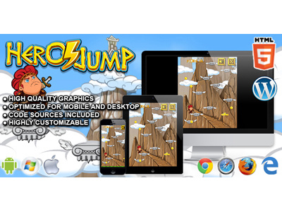 HTML5 Games: Hero Jump