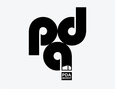 PDA INVEST LOGO branding design graphic design logo