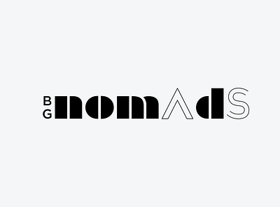 BGNOMADS LOGO branding design graphic design logo ui