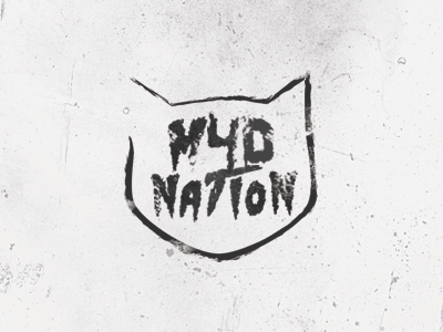 M4DNation brand brushes cat grunges logo logotypes