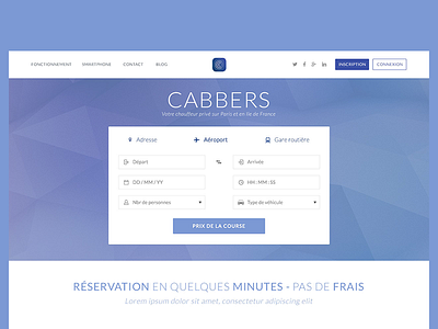 Cabbers Landing Page