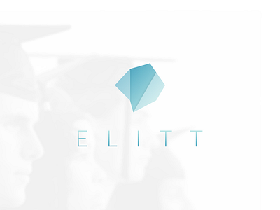 ELITT logo diamond elitt flat flat logo gradient gradient logo logo shapes sketch sketch3