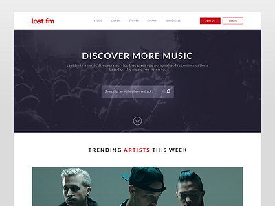 Last.fm Redesign last.fm lastfm lastfm redesign lastfm remake redesign