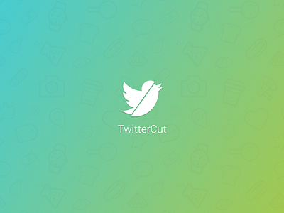 TwitterCut logo branding gradient logo twitter twitter cut