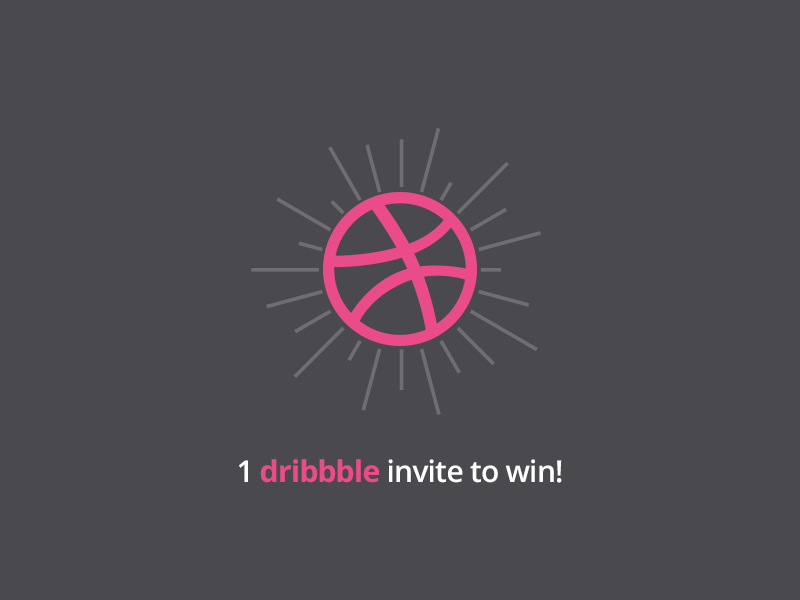 1 Dribbble invite giveaway