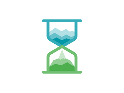 Real-time Analytics No. 02 analytics blue branding chart green hourglass icon logo statistics time