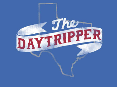 Daytripper banner design hand hand lettering illustration lettering logo texas travel typography