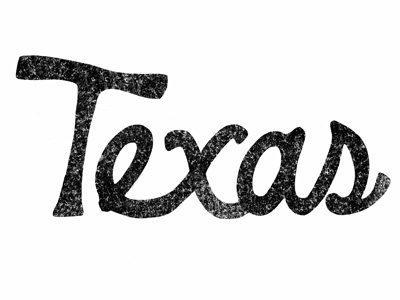 Texas 1 hand drawn lettering lone star texas text type