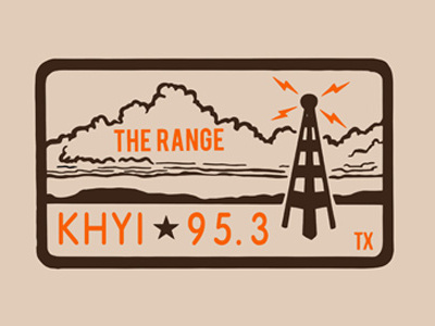 KHYI Trucker Hat Design radio radio tower texas trucker vintage