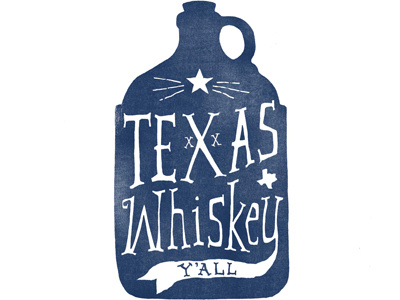 Texas Whiskey Bottle