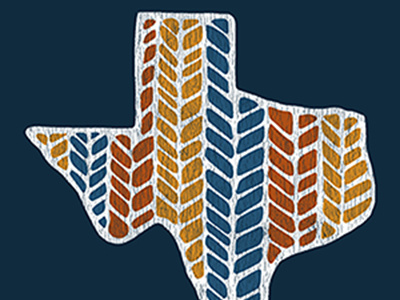 Texas Pattern handdrawn texas