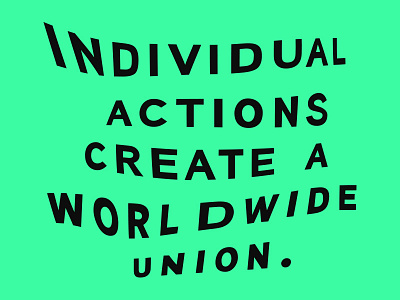 Individual Union - Slogan branding design parametro slogan sports studio typography