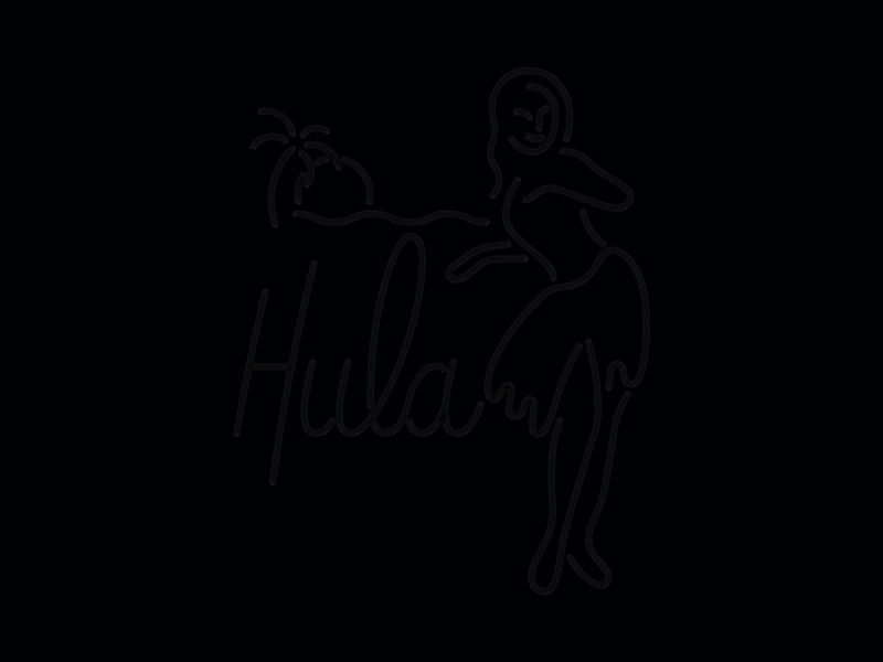 Hula - Neon sign