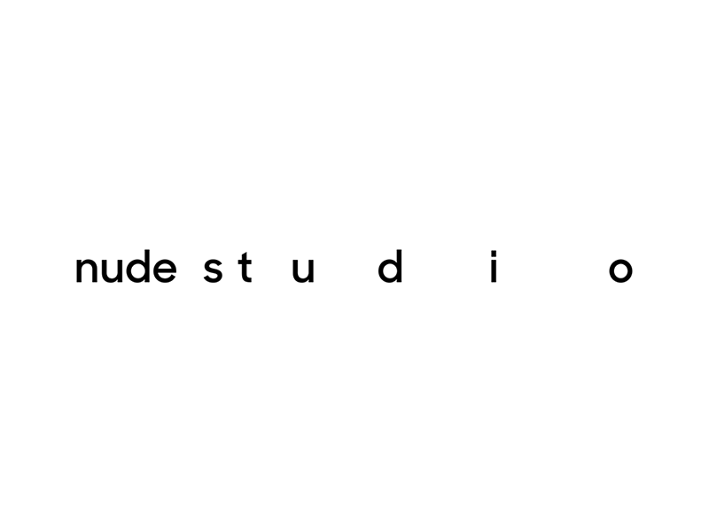 Nude Studio - Logo branding clothing design fashion logo parametro type