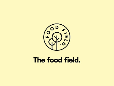 The Food Field - Logo branding design food healthy icon logo organic parametro tree type yellow