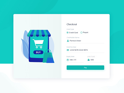 Credit Card Checkout Form branding card checkout creatives credit card credit card checkout form dailyui design form graphic design green icons illustration khambra khambra creatives pay payment payment form popup ui