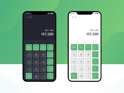 Calculator Dark / Light UI