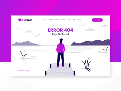 Error 404 Page UI 404 404 page branding creatives dailyui design error gradient graphic design illustration khambra khambra creatives logo page not found ui ux vector website ui