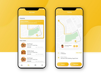 Location Tracker 20 burger creatives dailyui delivery design driver food khambra live location location tracker map mapping parmod restaurant app tracker traking ui ux