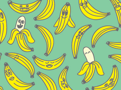 Bananas banana graphic happy illustration summer