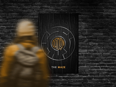 The Maze Poster brand branding design flat imagery salesman logo maze osman.work personal personal logo poster
