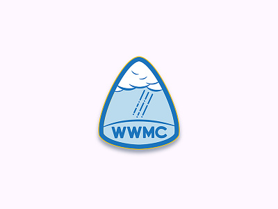 WWMC Logomark badge blue branding clouds logo rain vector weather