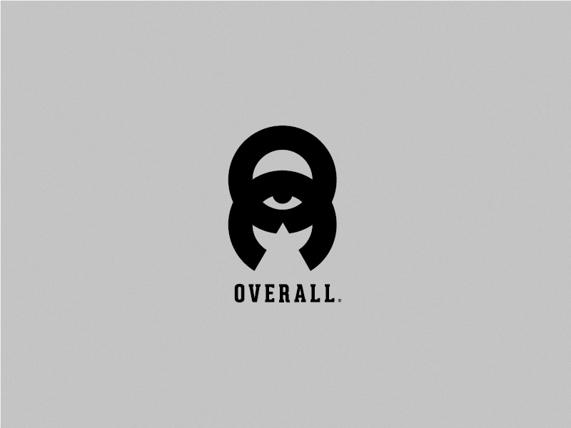 O V E R A L L circles logomark visual design design overlords overall branding mark thicklines logo