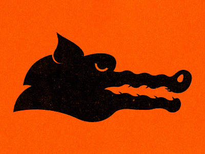 Dragon Insignia bite design dragon dungeons flat illustration mad mean minimal snout teeth vector