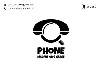 Phone Magnifying Glass logo combinations awesome branding design graphic design icon illustration initials logo monogramlogo typography ui ux vector
